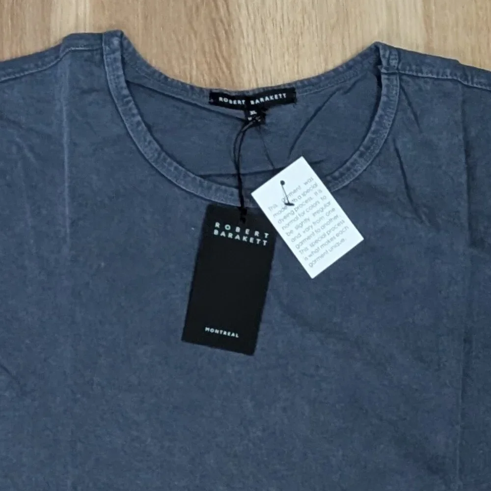 NWT Robert Barakett Kentville Cotton T-Shirt Marine Blue XL & XXL Luxury Tee - Picture 3 of 11